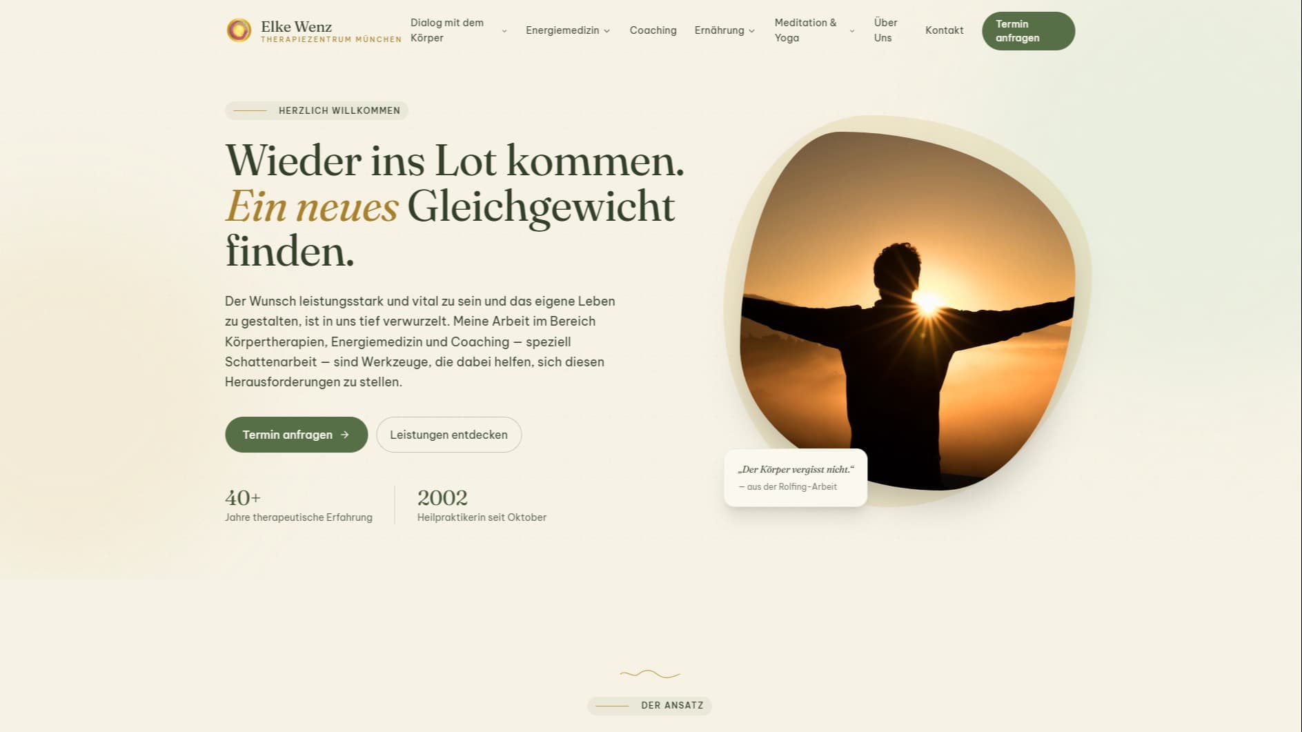 Elke Wenz – Therapy Center Website