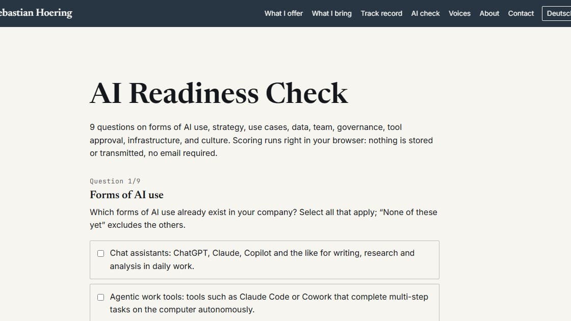 AI Readiness Check